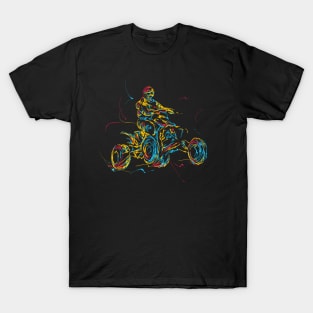 atv rider abstract T-Shirt